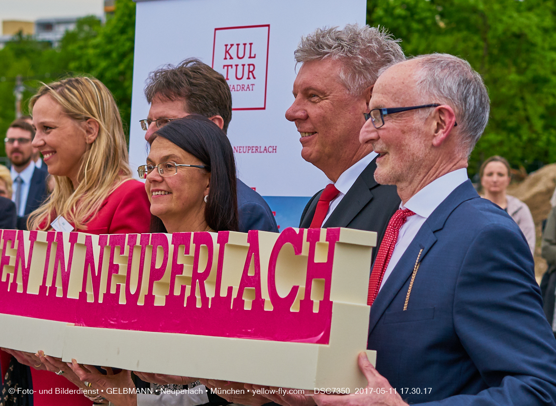 11. Mai 2017 - Grundsteinlegung für die LOGE und dem Kulturquadrat in Neuperlach